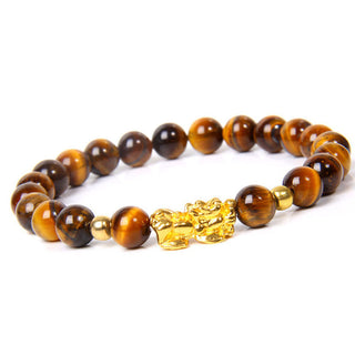 Buddha Gift FengShui Lucky Pixiu Obsidian Wealth Bracelet