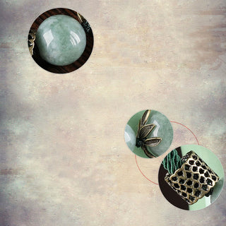 Buddha Gift Handmade Green Rope Luck Jade Bead Prosperity Bracelet