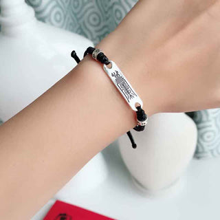 Buddha Gift 925 Sterling Silver Red String Luck Strength Braid Bracelet