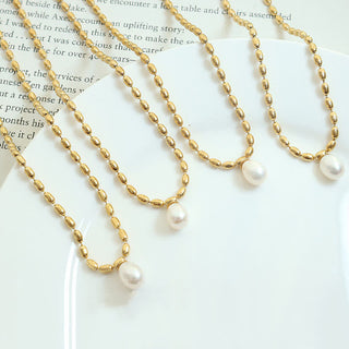 Buddha Gift Pearl Bead Peace Necklace Pendant