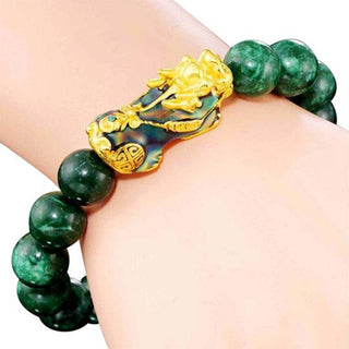 Buddha Gift FengShui PiXiu Jade Protection Bracelet