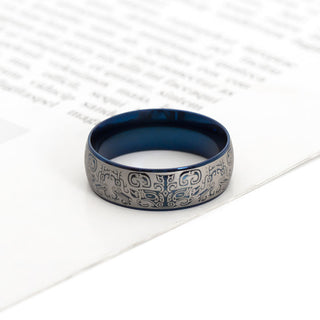 Buddha Gift Lucky Mythological Creature Taotie Wealth Titanium Steel Ring