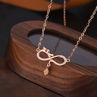 Buddha Gift 999 Sterling Silver Year Of The Dragon Endless Knot Tail Charm Protection Necklace Pendant