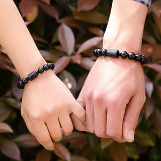 Buddha Gift Soul Cleansing Black Obsidian Phoenix Dragon Bracelet