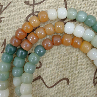 Buddha Gift 108 Mala Beads Gradient Bodhi Seed Green Tara Buddha Engraved Peace Harmony Bracelet