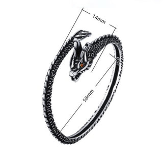 Buddha Gift Dragon Scales Pattern Luck Protection Bracelet Bangle