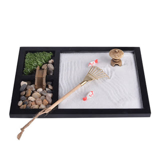 Buddha Gift Koi Fish Small Bridge Calm Peace Meditation Zen Garden Decoration