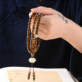 Buddha Gift Tibetan Rosewood Protection Calm Bracelet Mala