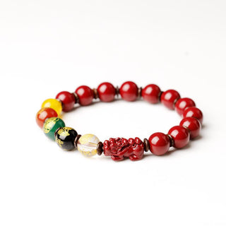Buddha Gift God Of Wealth Cinnabar PiXiu Blessing Bracelet