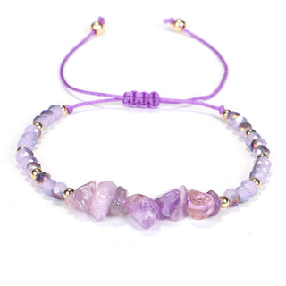 Buddha Gift Amethyst Purify Knit Bracelet