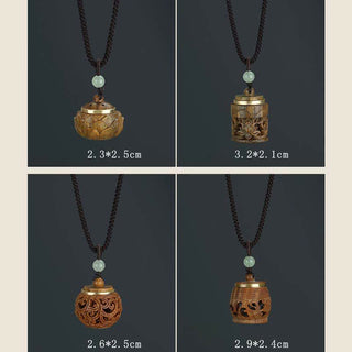 Buddha Gift Tibet Green Sandalwood Rosewood Om Mani Padme Hum Lotus Positive Soothing Necklace Pendant