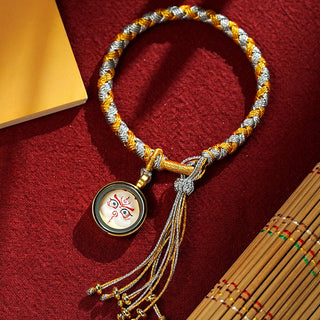 Buddha Gift Handmade Tibetan Five God Of Wealth Dragon Scale Rope Luck Braid Bracelet