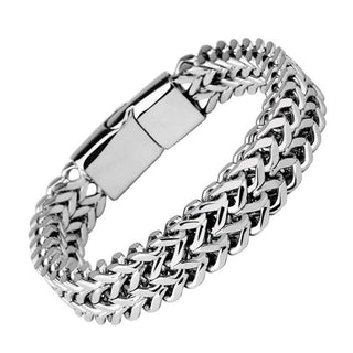 Buddha Gift Fish Scale Magnetic Buckle Titanium Steel Balance Bracelet Bangle