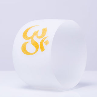 Buddha Gift OM Crystal Sound Bowl Meditation Handcrafted for Mindfulness and Protection Singing Bowl
