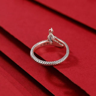 Buddha Gift 925 Sterling Silver Vintage Year of the Dragon Luck Protection Strength Adjustable Ring