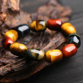 Buddha Gift Natural Tiger Eye Healing Protection Bracelet