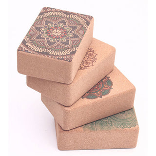 Buddha Gift Tibetan Mandala Mindful Yoga Cork Block