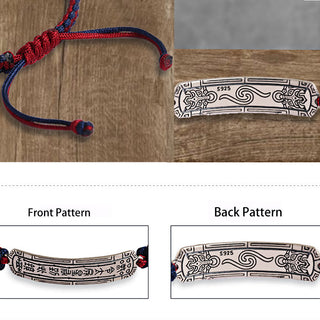 Buddha Gift 925 Sterling Silver Peace Amulet Protection Bracelet