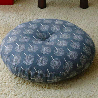 Buddha Gift Lotus Simple Pattern Linen Meditation Seat Cushion Home Living Room Decoration