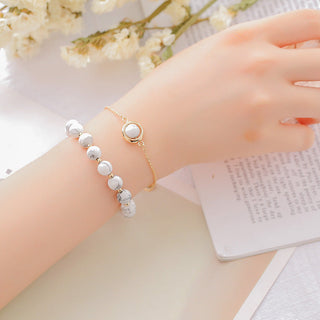 Buddha Gift Sun Stone Strawberry Quartz Crystal Positive Bracelet