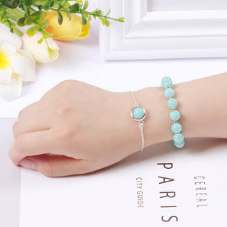 Buddha Gift Sun Stone Strawberry Quartz Crystal Positive Bracelet