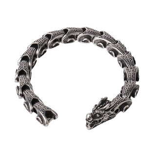 Buddha Gift Dragon Titanium Steel Luck Bracelet Bangle