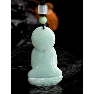 Buddha Gift Amitabha Buddha Jade Amulet Compassion String Necklace