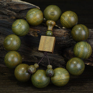 Buddha Gift Tibetan Green Sandalwood Cure Bracelet
