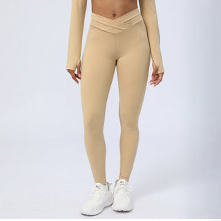 Buddha Gift 2Pcs Long Sleeve Backless Top Bra Leggings Pants Fitness Yoga Outfit Set