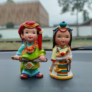 Buddha Gift Hand Painted Tibetan Figures Creative Home Office Car Decoration Ornament