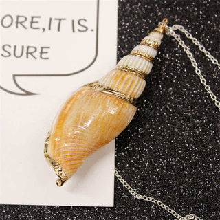 Buddha Gift Natural Shankha Conch Shell Seashell Lucky Necklace Pendant