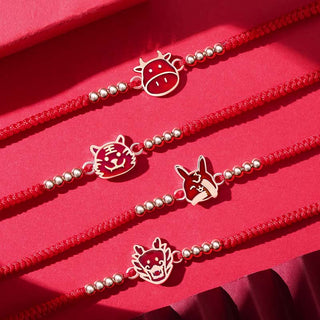 Buddha Gift 12 Chinese Zodiac Lucky Red String Bracelet