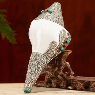 Buddha Gift Tibetan Natural Shankha Conch Shell Seashell Wealth Lucky Home Decoration