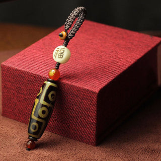Buddha Gift Tibetan Nine-Eye Dzi Bead Wealth Decoration