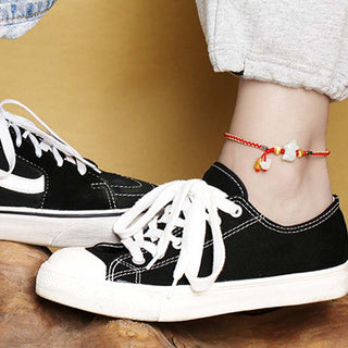 Buddha Gift Chinese Zodiac Jade Prosperity Red String Bracelet Anklet