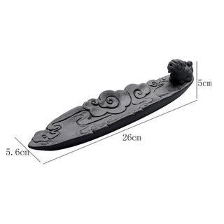 Buddha Gift Auspicious Clouds Pixiu Healing Ceramic Stick Incense Burner Decoration