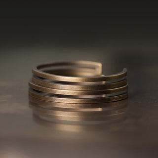 Buddha Gift Rustic Copper Luck Viking Cuff Bracelet