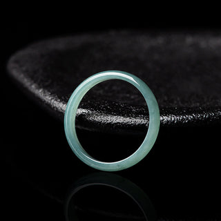 Buddha Gift Natural Jade Prosperity Protection Ring
