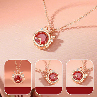 Buddha Gift 925 Sterling Silver Year Of The Dragon Luck Red Zircon Necklace Pendant Bracelet Earrings Ring (Extra 30% Off | USE CODE: FS30)