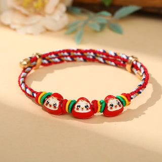 Buddha Gift Colorful Rope Zongzi Pattern Luck Handmade Child Adult Bracelet