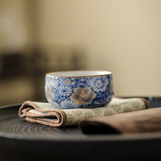 Buddha Gift Lotus Chrysanthemum Plum Blossom Flower Teacup Kung Fu Tea Cup Teapot