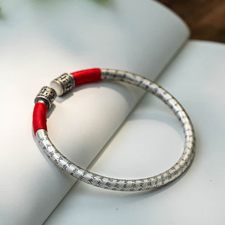 Buddha Gift Tibet Om Mani Padme Hum Luck Red String Bracelet Bangle