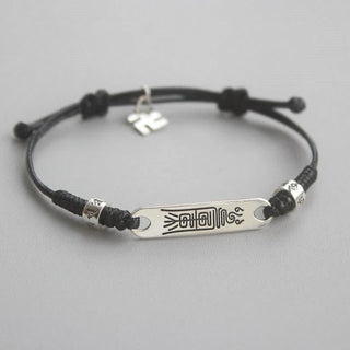 Buddha Gift 925 Sterling Silver Red String Luck Strength Braid Bracelet