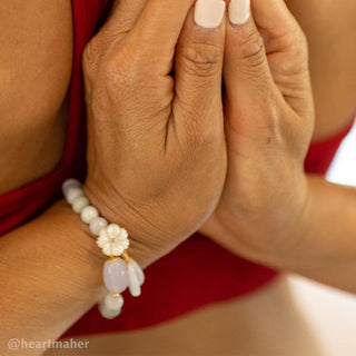 Buddha Gift Natural White Jade Luck Bracelet