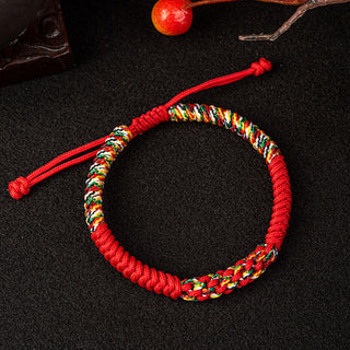 Buddha Gift Tibetan Handmade Colorful King Kong Knot Luck Braid String Bracelet