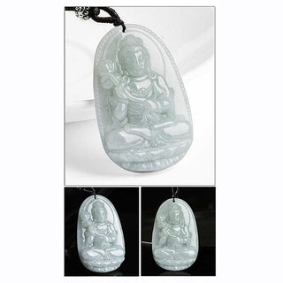 Buddha Gift Chinese Zodiac Natal Buddha Jade Wealth Prosperity Necklace Pendant