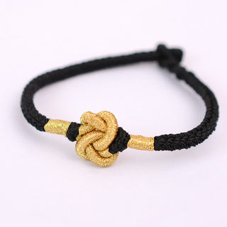 Buddha Gift Handmade Simple Design Chinese Knotting Luck Strength Braid String Bracelet