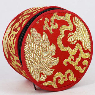 Buddha Gift Tibetan Singing Bowl Storage Bag with Zipper Closure Decoration