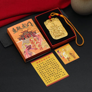 Buddha Gift Feng Shui Auspicious Star Wenchang Pen Pagoda Koi Fish Car Hanging Decoration
