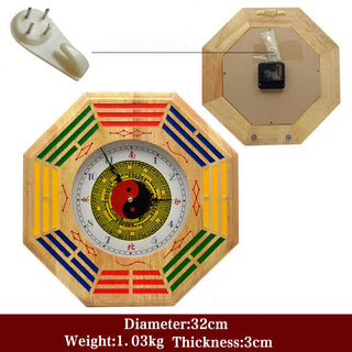 Buddha Gift Feng Shui Bagua Map Balance Energy Map Wall Clock